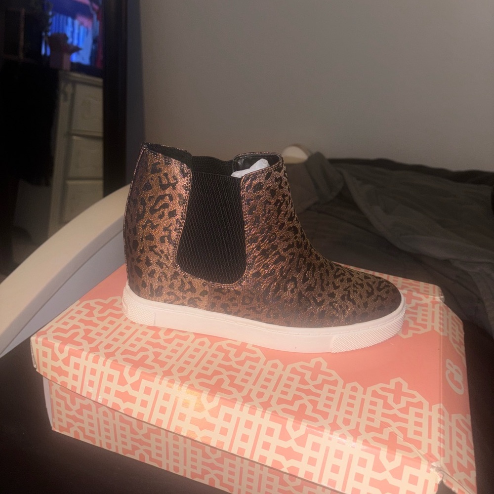 Leopard Print Gianni Bini Slip-On Sneakers